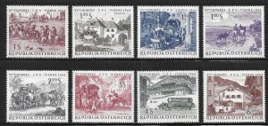 Austria 729-736 1964 15th UPU Congress set MNH