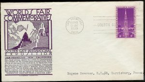 UNITED STATES FDC 3¢ Golden Gate Exposition 1939 Anderson