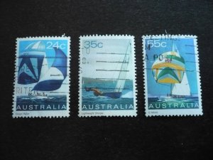 Stamps - Australia - Scott# 816-818 - Used Part Set of 3 Stamps