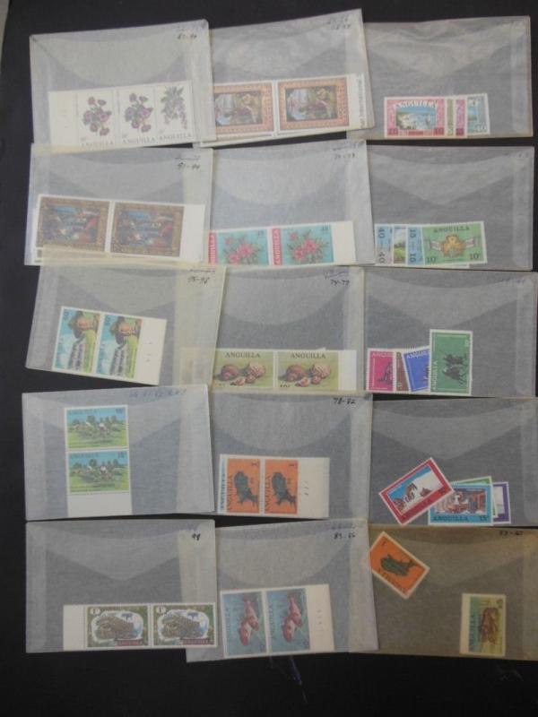 ANGUILLA : Beautiful accumulation of all VF MNH sets mostly 1-2 of each Cat $435