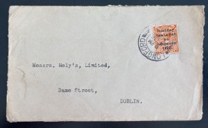 1922 Longford Ireland Quarter Master 1st division Cover to Dublin stamp