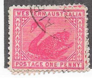 Western Australia #90 1p rose (U)  CV $1.75