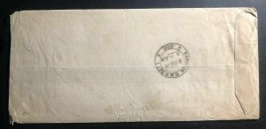 1916 Rangoon Burma India Missionary Cover To Baptist  Mission Boston MA USA