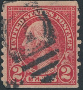 US 599 2 cent Washington; Used; Type II; OG -- See details and scans