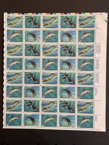1990 sheet, Sea Mammals, Sc #2508-11 