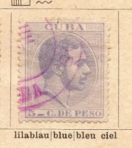 Spanish Colonies Caribbean 1828 Early Issue Fine Used 5c. NW-238470