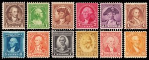 United States Scott 704-715 (1932) Mint H F-VF Complete Set, CV $20.65 M