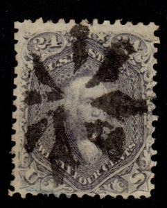 United States - Scott #78a Used Fancy Cancel (Washington)