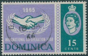 Dominica 1965 SG185 15c ICY FU (amd)