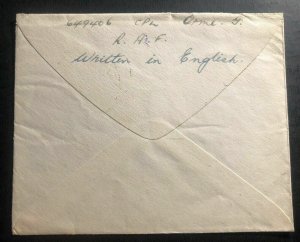 1945 Kandy Ceylon Army Base FPO 161 Airmail  Cover To Orpington England