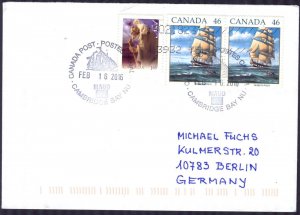 {A496} Canada 2016 Ships Cambridge Bay Cover