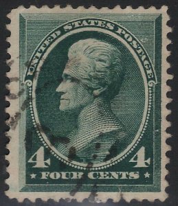US Scott # 211 4c Jackson Used