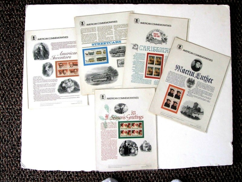 Commemorative Stamp Panels (24), 1983 in Original P.O. plastic pkg, VF