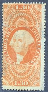 USA REVENUE STAMP 1863  $1.30  SCOTT#R77c