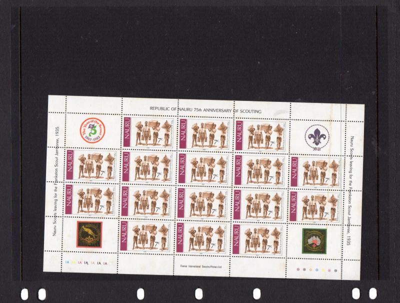 Nauru 1982  75th Anniv if Scouting MNH SS