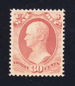 US O120 30c War Department Mint VF OG NH w/ PSE 80 Cert