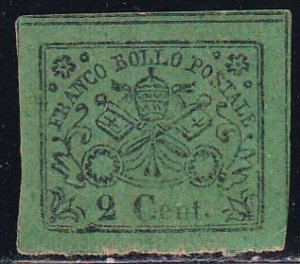 Italy Roman States 1867 Sc 12 SCV 90.00 Stamp MHR