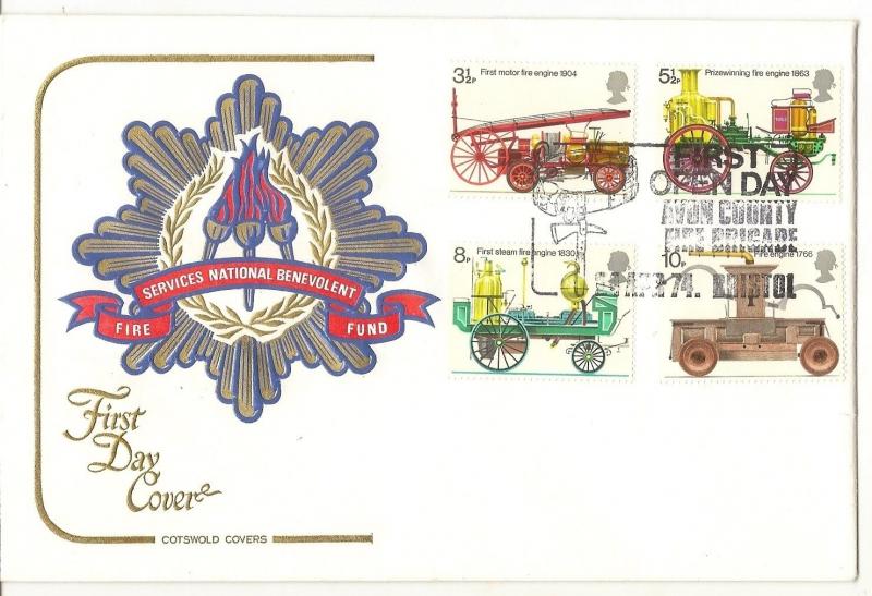 GB 1974 Fire Service Avon County Special Cancel