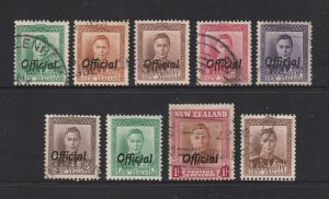 New Zealand a small lot of used KGVI Officials