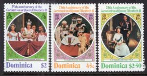 Dominica 570-572 Perf 14 MNH VF