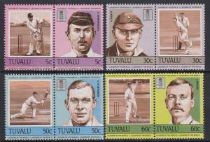 Tuvalu 1984 Cricket 259-62 MNH