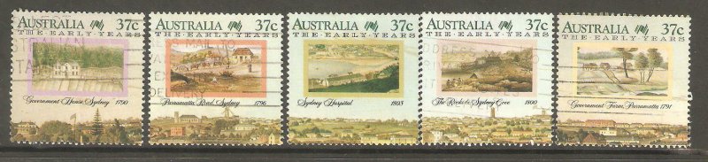 1988   AUSTRALIA  -  SG  1137 / 1141  -  BICENTENARY  -  USED -   LOT A