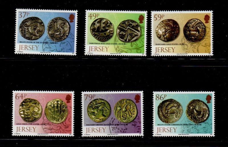 Jersey Sc  1534-1539  2011 Old Coins stamp set mint NH