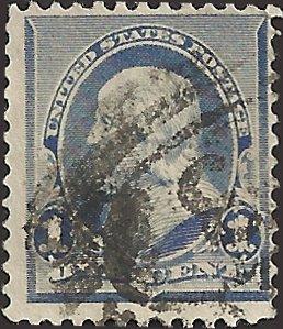 # 219 DULL BLUE USED BEN FRANKLIN SCV-0.75