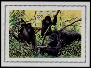 Rwanda 1212 MNH WWF, Gorillas