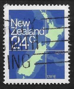 New Zealand #649 24c Longitude, Latitude