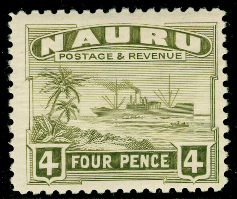 NAURU SG32B, 4d olive-green, NH MINT.