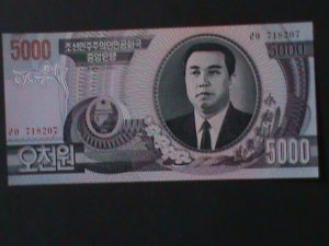 ​KOREA-2002-KIM II SUNG-$5000 WON-UN CIRCULATED-VERY FINE-RARE-#43B