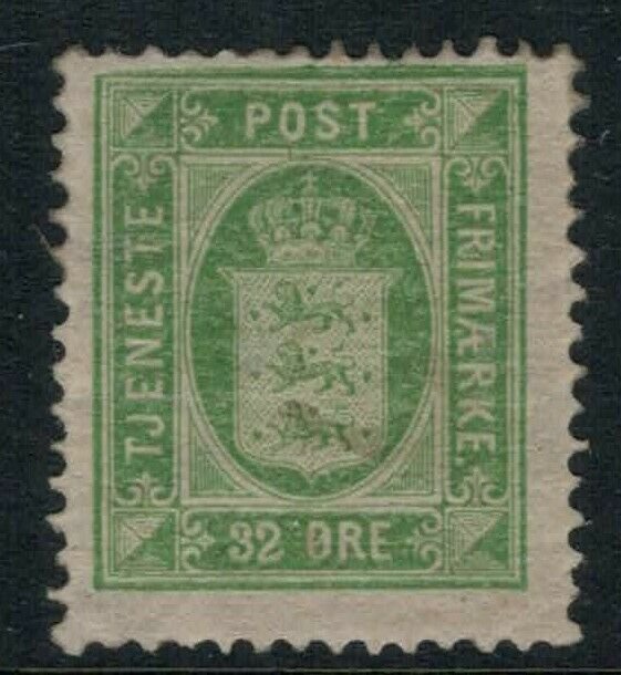 Denmark #O9* CV $29.00 mint official postage stamp