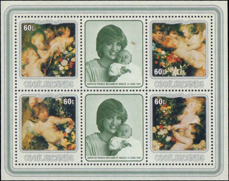 Cook Islands #687-695, Complete Set(9), 1982, Never Hinged