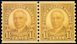 U.S. Scott # 686 PR, 1.5¢, 1930, PSE Cert, XF 90, Mint, OGnh, Coil Pair, Brown