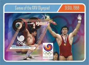 Stamps. Olympic Games 1988 2021 year 6 sheets perf Mozambique