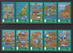 Guernsey 615-624 MNH VF