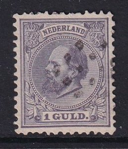 Netherlands #32  used  1872  King William III  1g