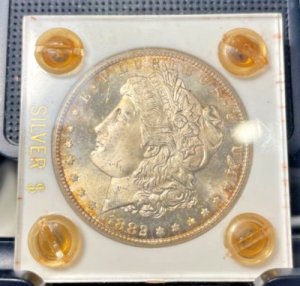 1882-Carson City $1 Morgan Dollar -Gold Toning - Bu #205522888999