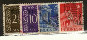 Indonesia #337, 342, 346, 352 used