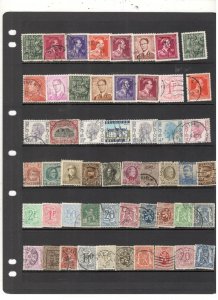 BELGIUM COLLECTION ON STOCK SHEET MINT/USED