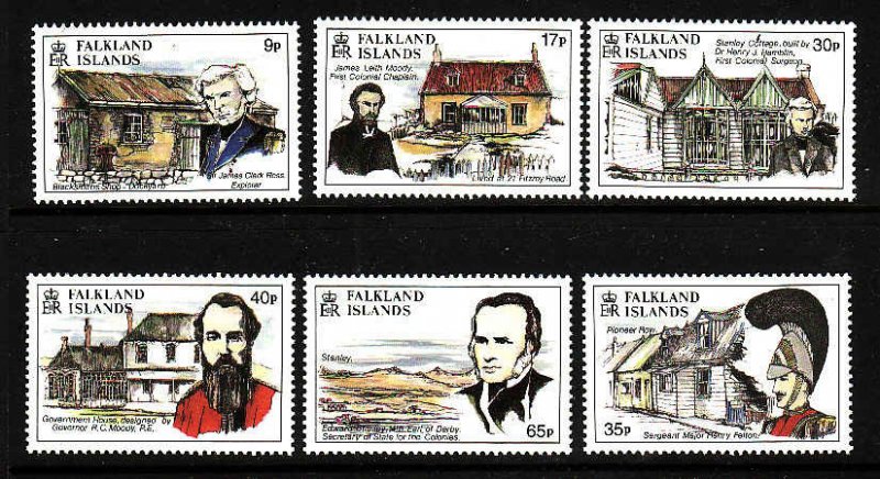 Falkland Islands-Scott#610-15-unused NH set-Founding of S