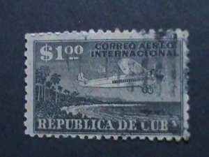 ​CUBA-AIRMAIL 1931  11 VERY OLD CUBA AIRMAIL USED-STAMP-VF  ALMOST 91 YEARS