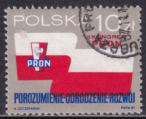 Poland 1987 Sc 2797 Second PRON Congress Stamp Used