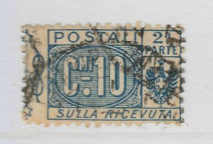 A8P25F73 Italy 1914-22 Parcel Post Stamp 10c used