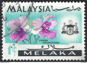 MALAYSIA MALACCA 1965 1c Multicoloured SG61 Used