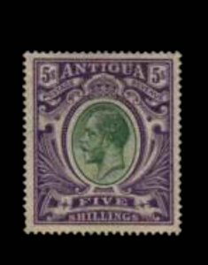 ANTIGUA #41 1913 5sh KING GEORGE V MINT VF LH O.G