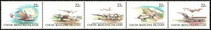 Cocos Island MNH Strip 72A Air Service Inauguration