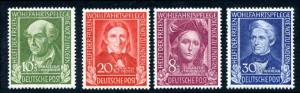 Germany B310-B313 Mint NH, trivial gum tone 10pf mentioned for accuracy