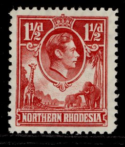 NORTHERN RHODESIA GVI SG29, 1½d carmine-red, M MINT. Cat £50.